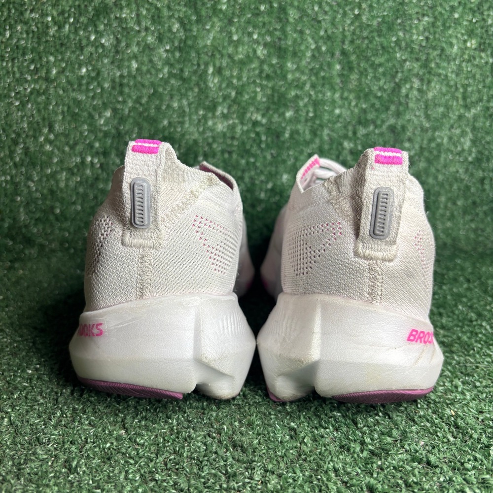Brooks Glycerin Flex DNA Tuned Cushion Road Running Shoes White Pink Womens 8.5B - Picture 4 of 9
